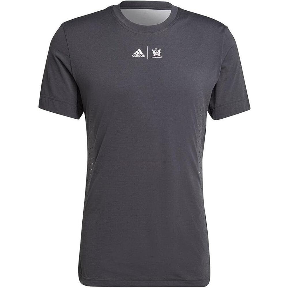 Adidas x Thebe Magugu Tennis NY Printed Tee Mens Small Carbon HH8774 New